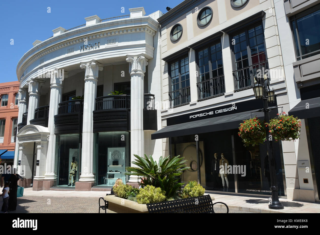 BEVERLY HILLS, CA AUG 21 Famous Rodeo drive street in Beverly Hills