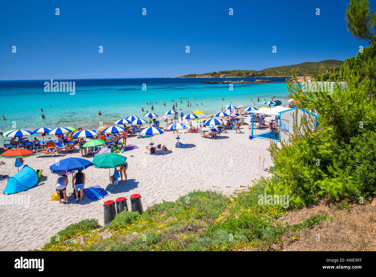 Spiaggia Delle Bombarde Beach Near Alghero Sardinia Italy