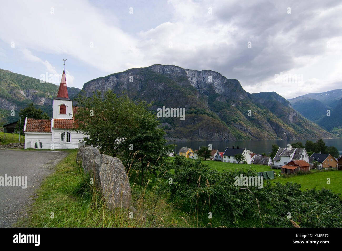 Undredal Stave Church is a stave church in Aurland Municipality in Sogn og Fjordane county, Norway. Stock Photo