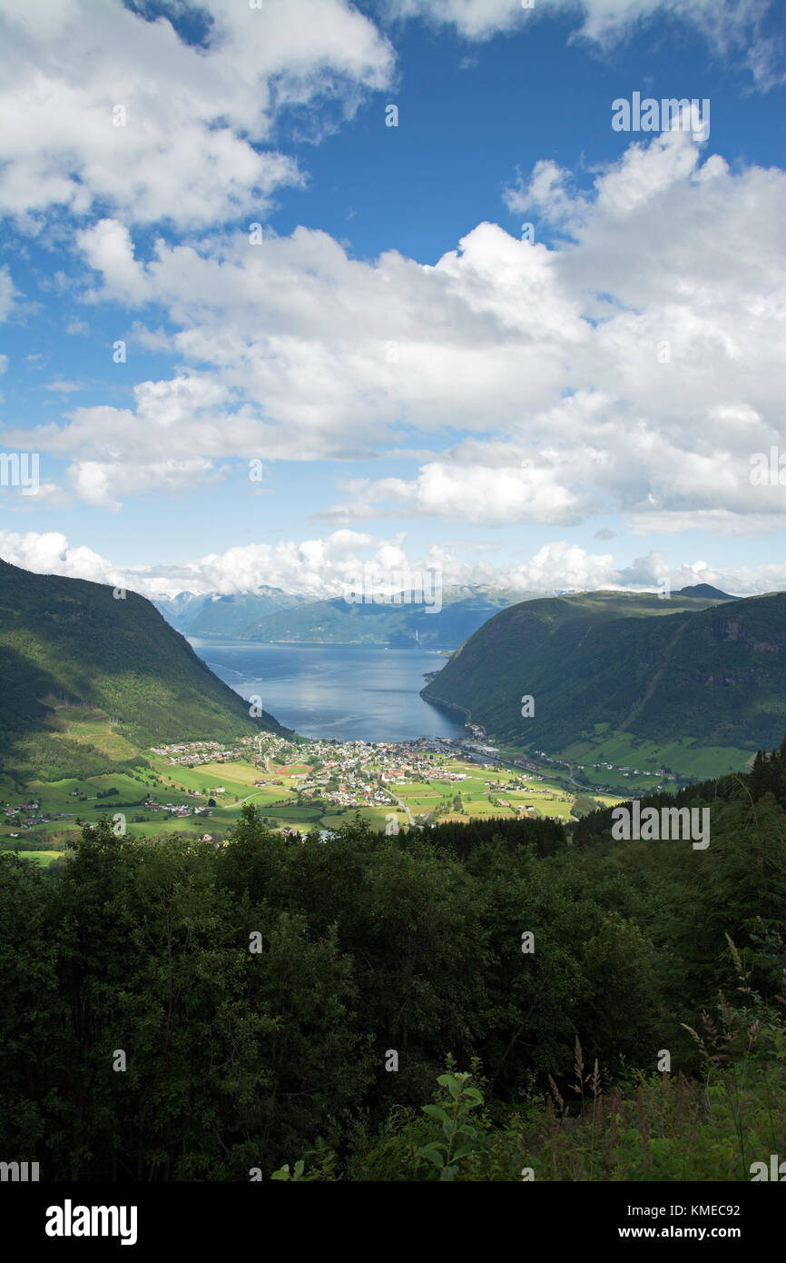 Vik is a municipality in Sogn og Fjordane county, Norway. Stock Photo