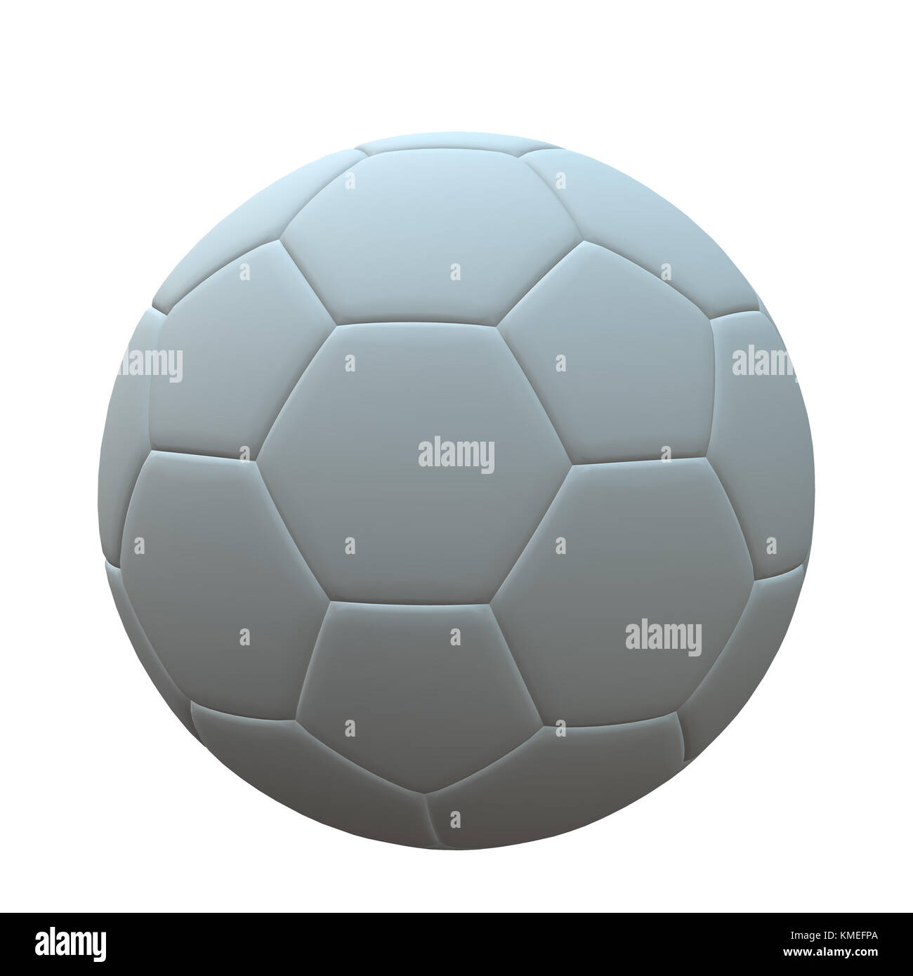 3D soccer ball on a white background Stock Photo - Alamy