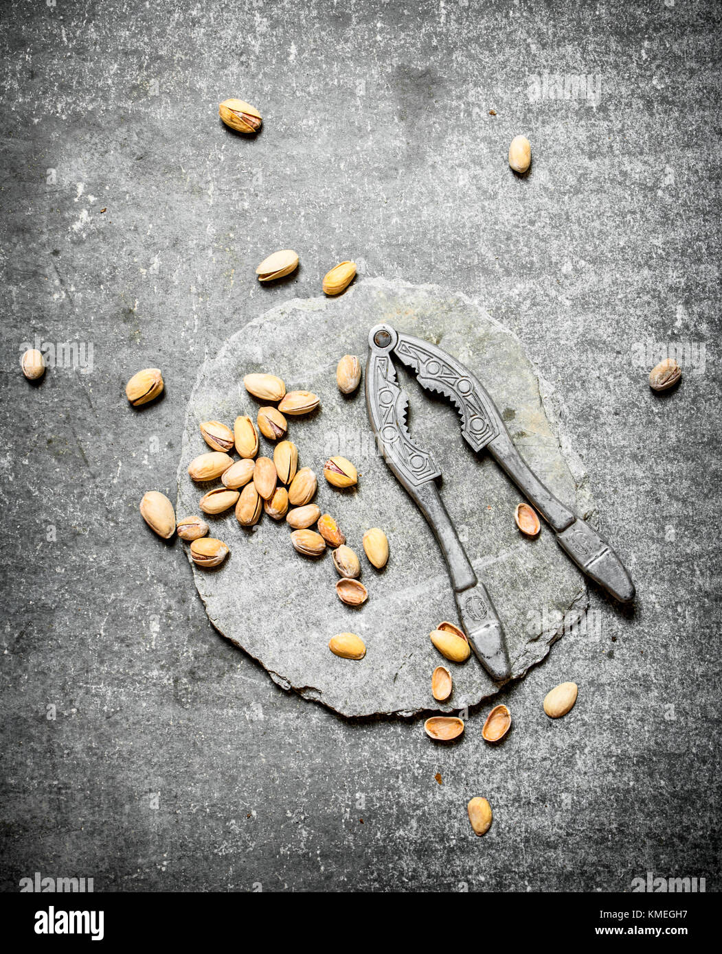Pistachio and the Nutcracker. On the stone table Stock Photo Alamy