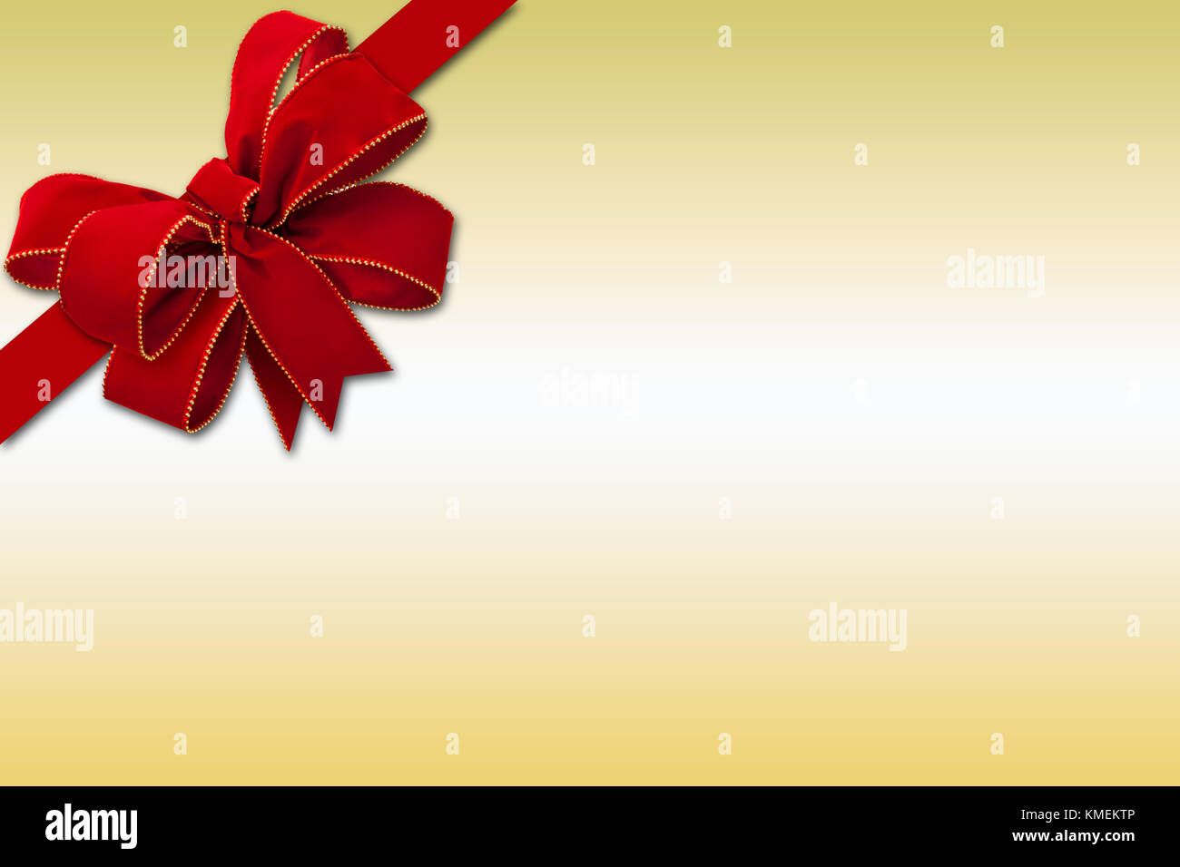 a gift-shaped illustration with a big ribbon decoration for the parties Stock Photo