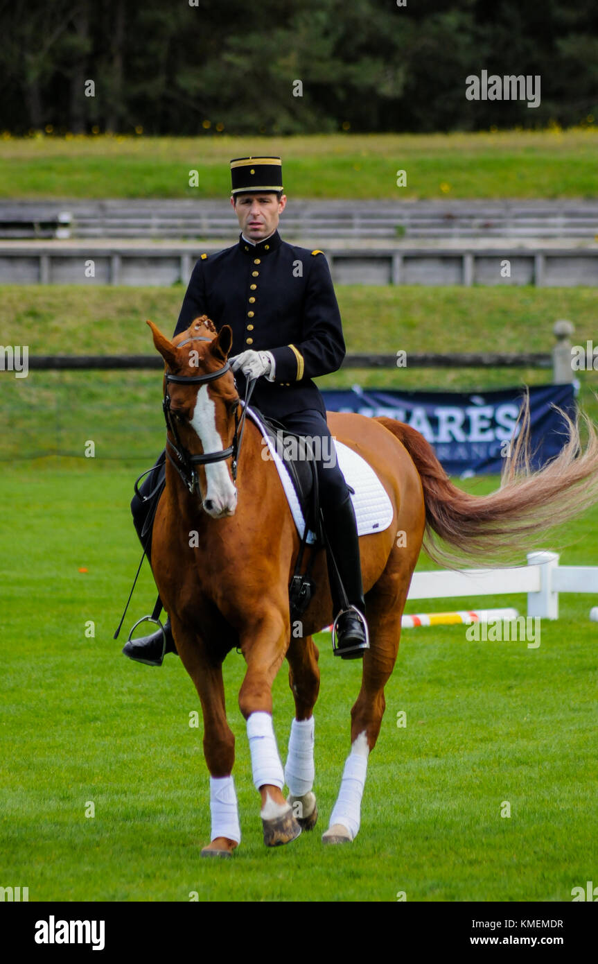 The Cadre Noir, an Equestrian Display Team based in the city of Saumur in  western France Stock Photo - Alamy