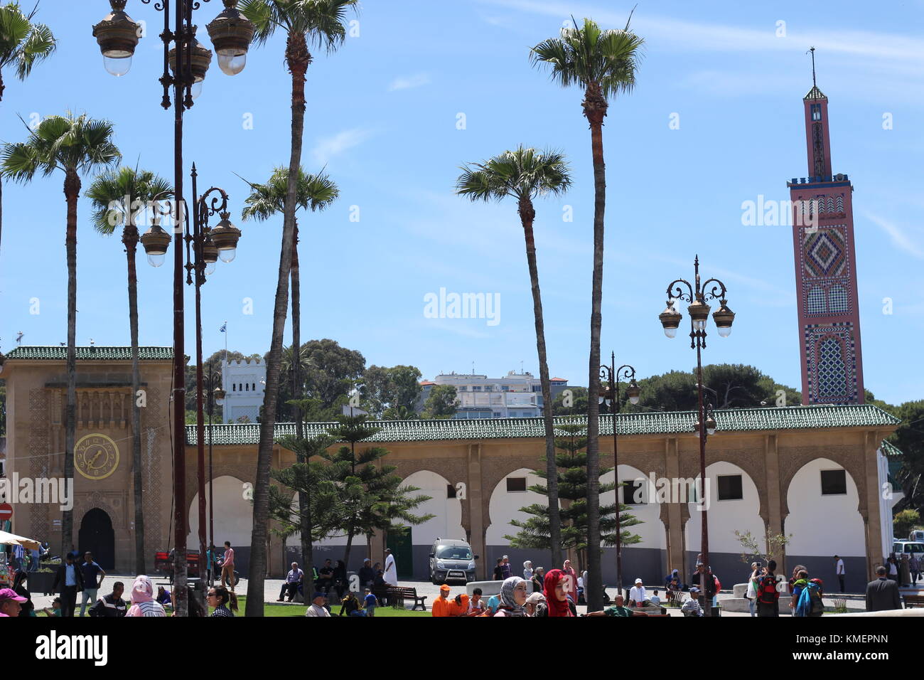 Grand Socco or main city square in Tangier, Morocco Stock Photo