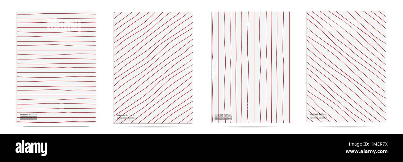 Abstract Pattern With Lines Hand Drawn Set Stock Vector Image & Art - Alamy