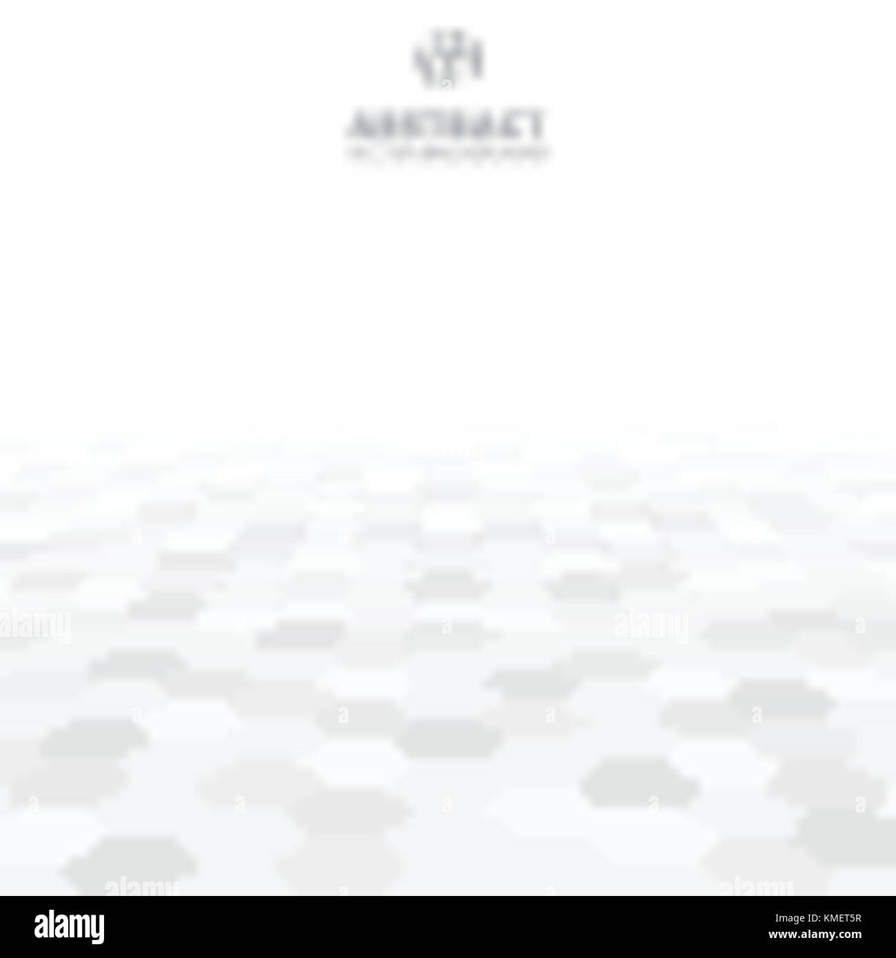 Abstract hexagon perspective pattern white and gray color background ...