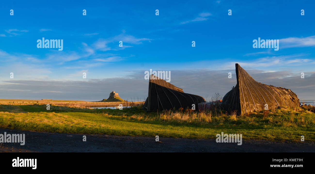 Former Herring fishing trawlers converted to be fishermens sheds Stock Photo