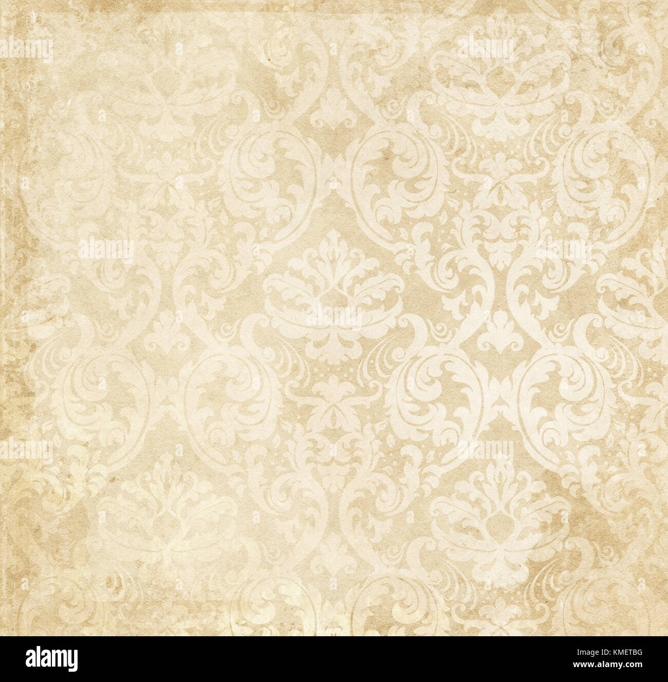 Old grunge paper with old-fashioned patterns. Vintage background for ...