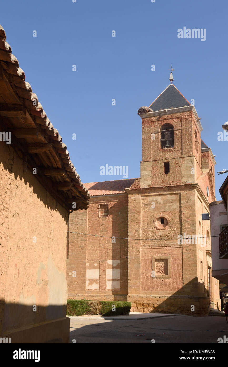 El Salvador church in Villanueva del Campo, Tierra de Campos Region