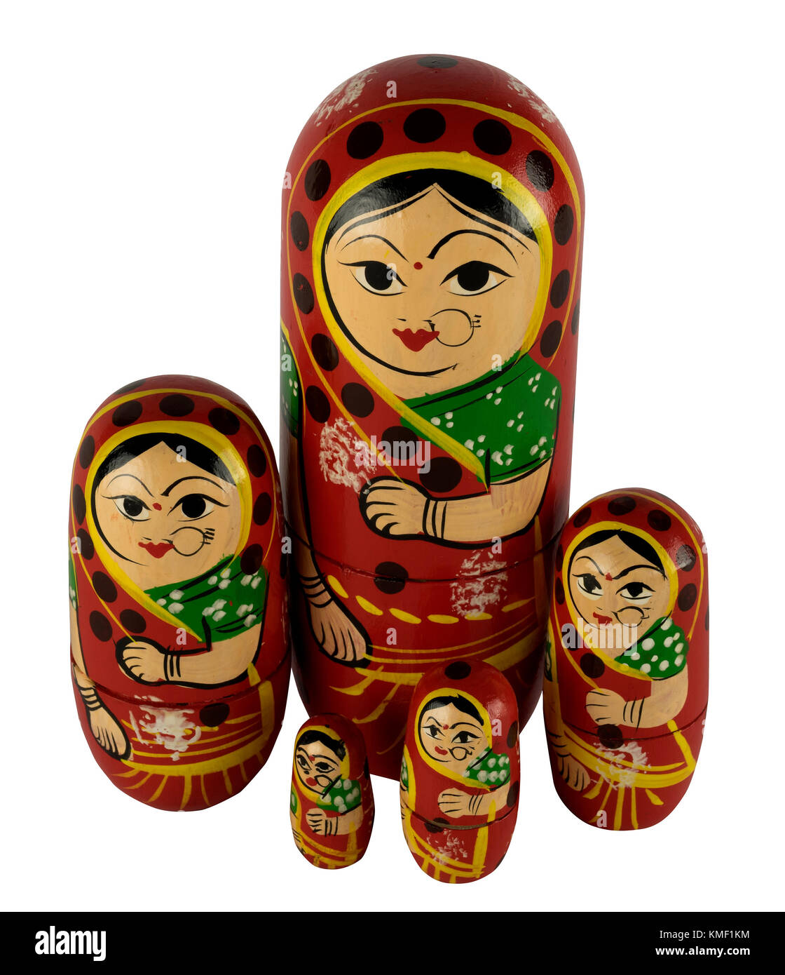 Indian Matryoshka doll Stock Photo