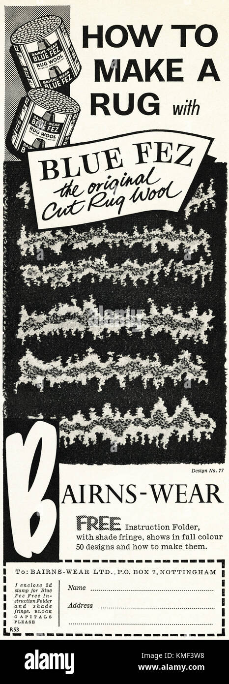 1950s old vintage original advert british magazine print advertisement ...