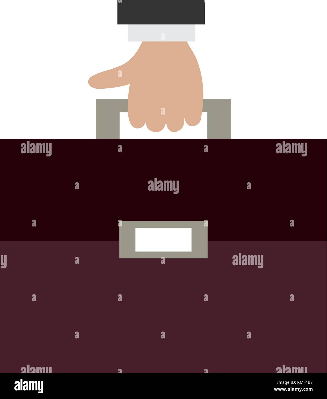 businessman hand with portfolio briefcase vector illustration design ...