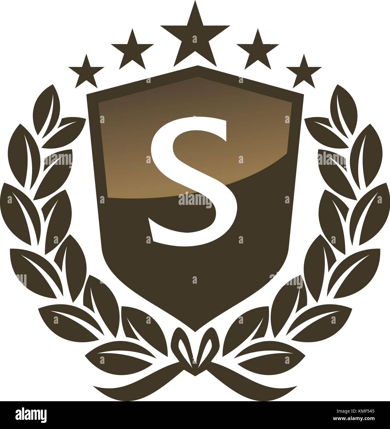 Vip Sheld Royal VIP Shield Leaf Initial S Stock Vector Image & Art - Alamy