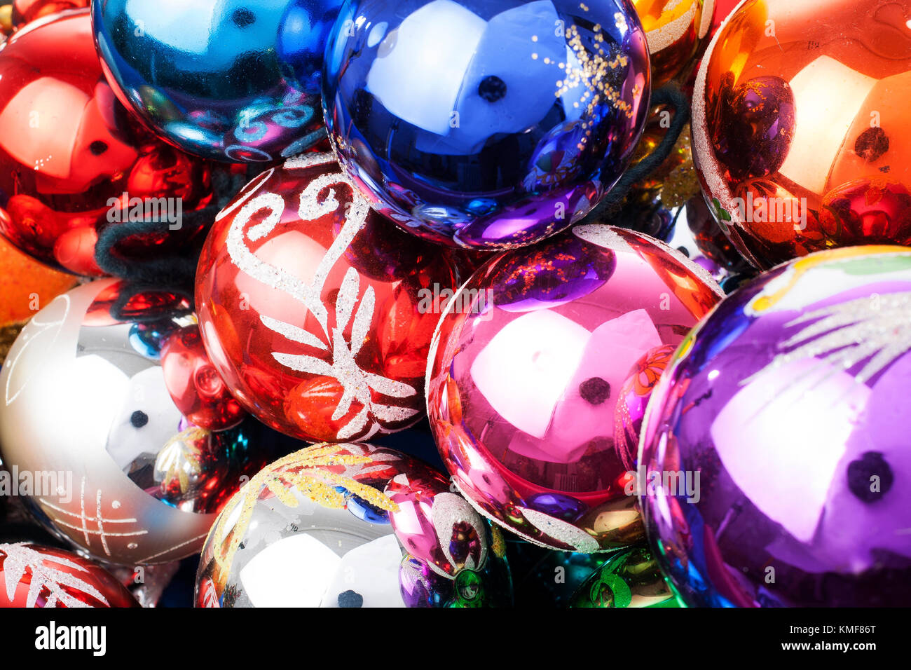 Christmas bauble glass ball ornaments. Christmas baubles vintage glass