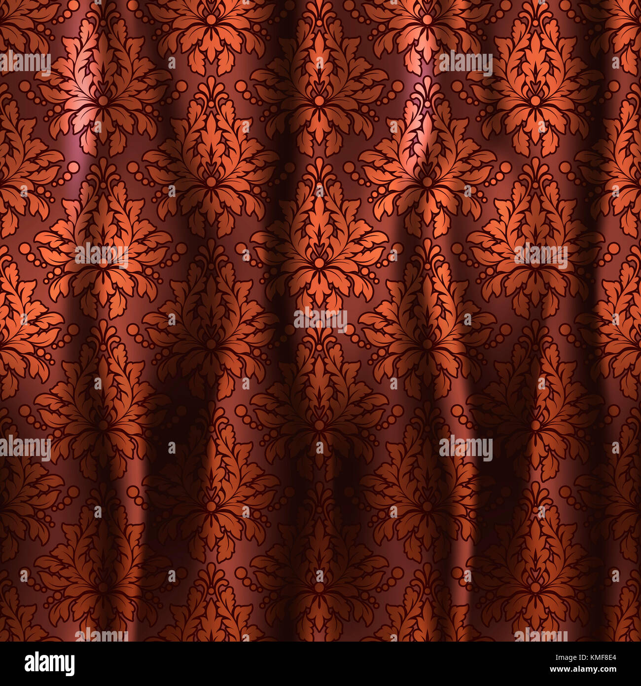 Floral red curtains hi-res stock photography and images - Alamy