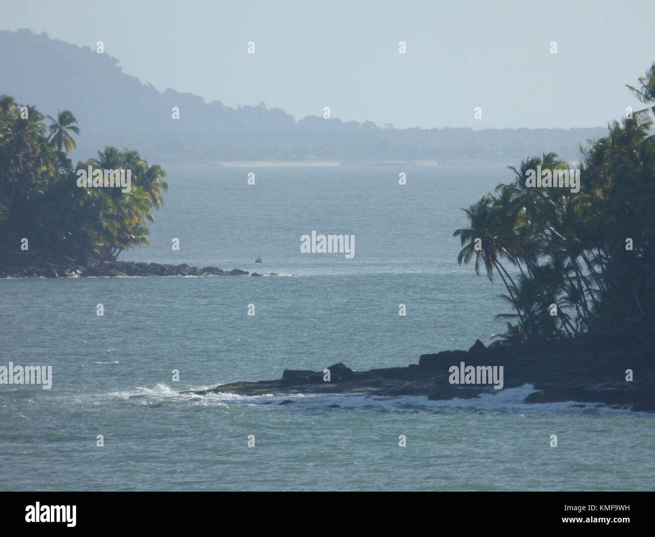The Island of Cayenne / Devil's Island off French Guyana imortalised in