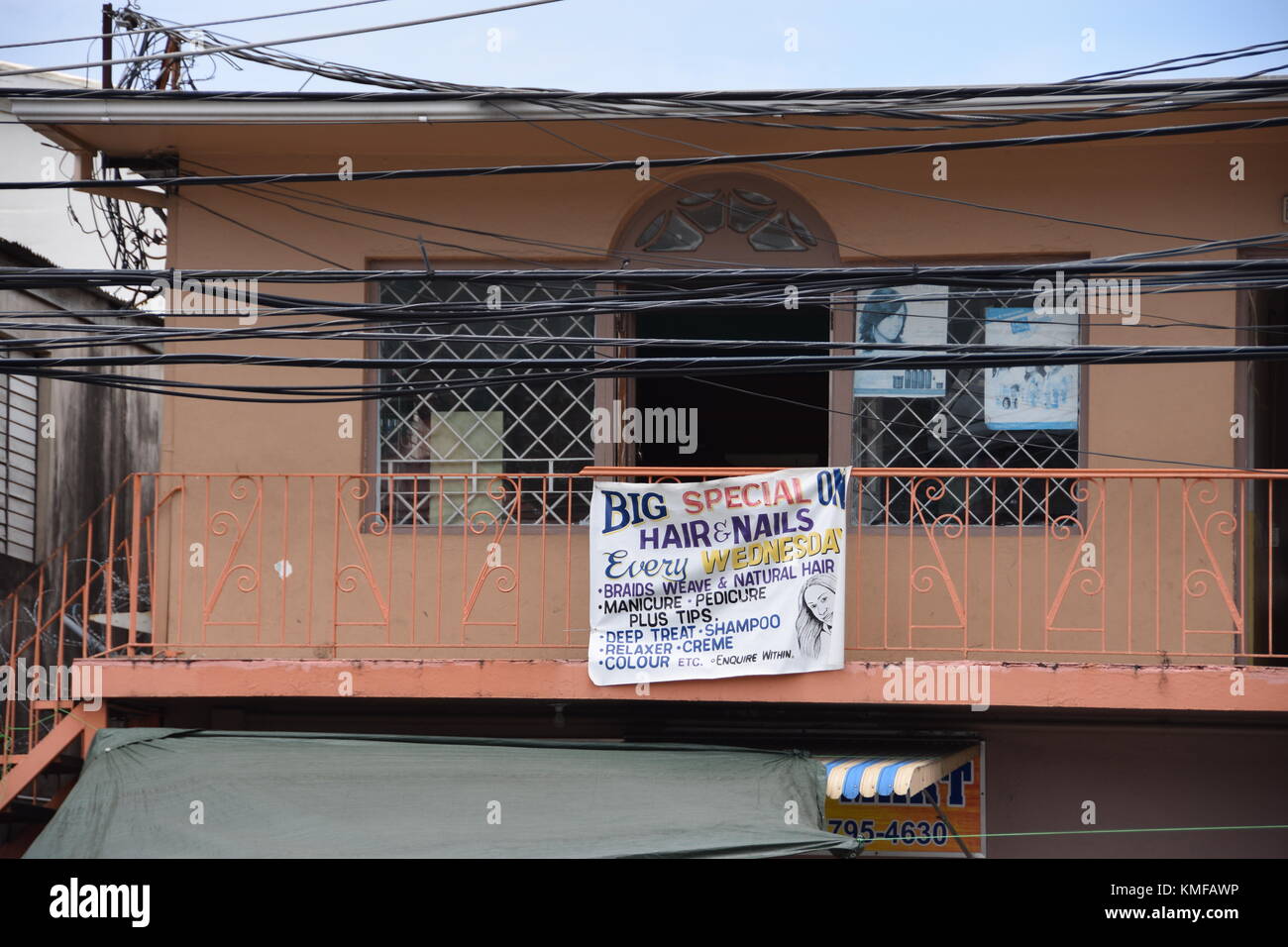 Beauty Salon Ocho Rios, Jamaica, Caribbean Stock Photo Alamy