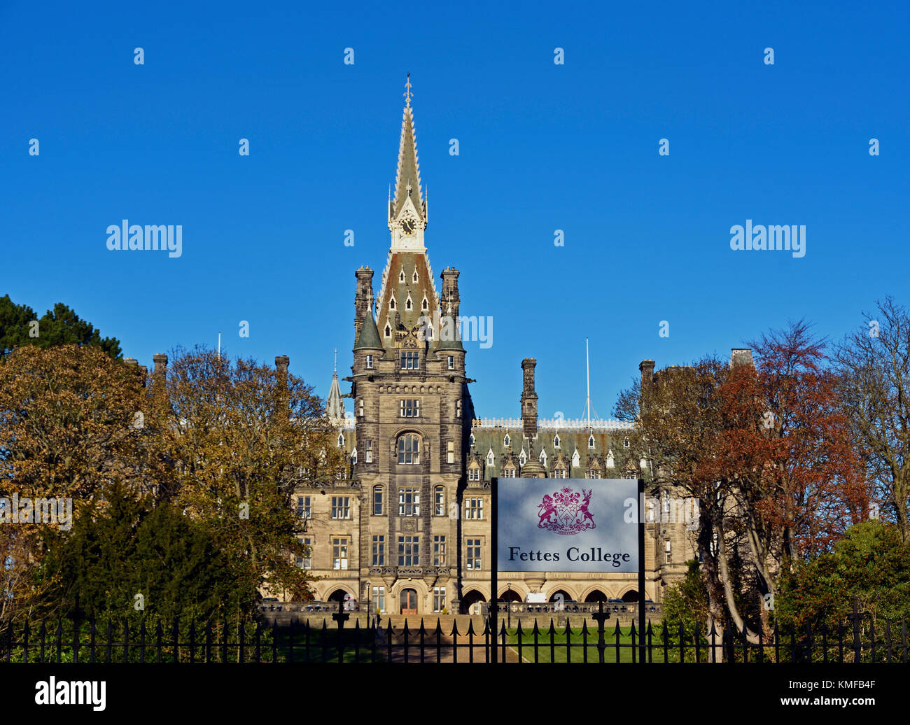 Fettes College, Carrington Road, Edinburgh, Scotland, United Kingdom, Europe. Stock Photo