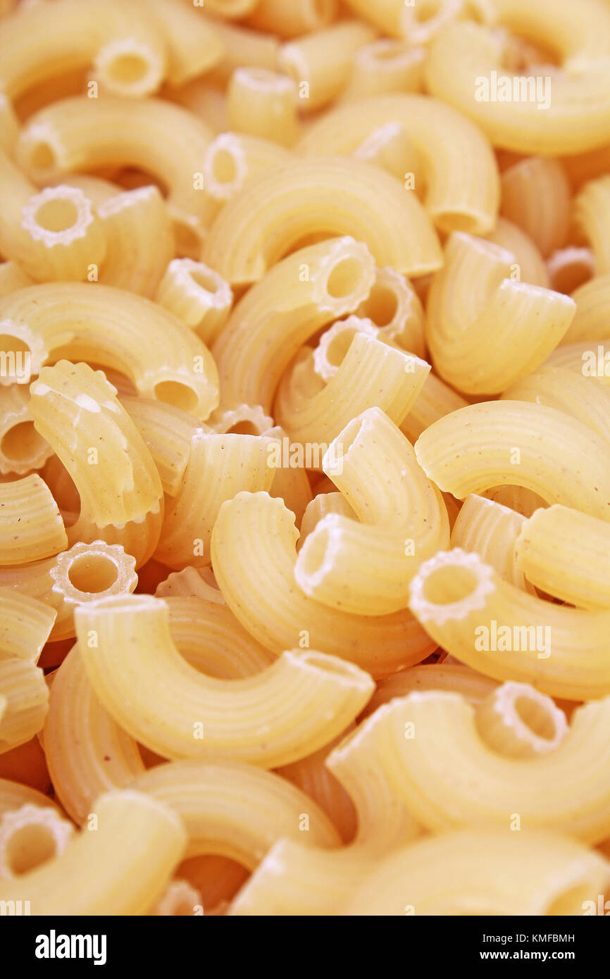 Fusilli dry pasta background concept. Pasta texture for background uses