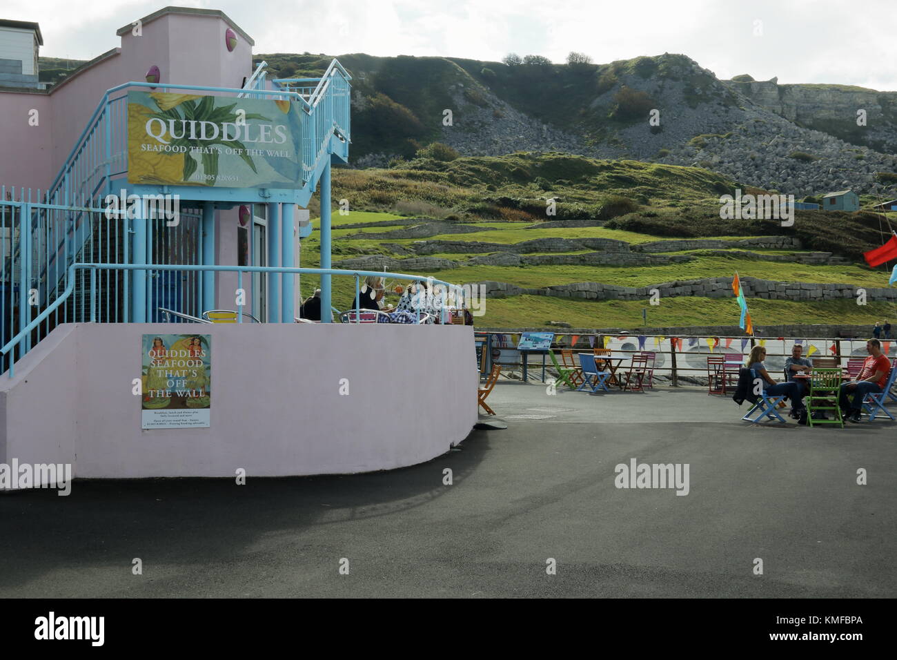 Quiddles café,Chesil Cove,Dorset Stock Photo - Alamy