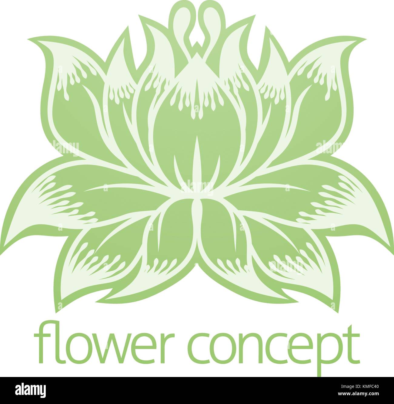 Orchid Flower Floral Design Concept Icon Stock Vector