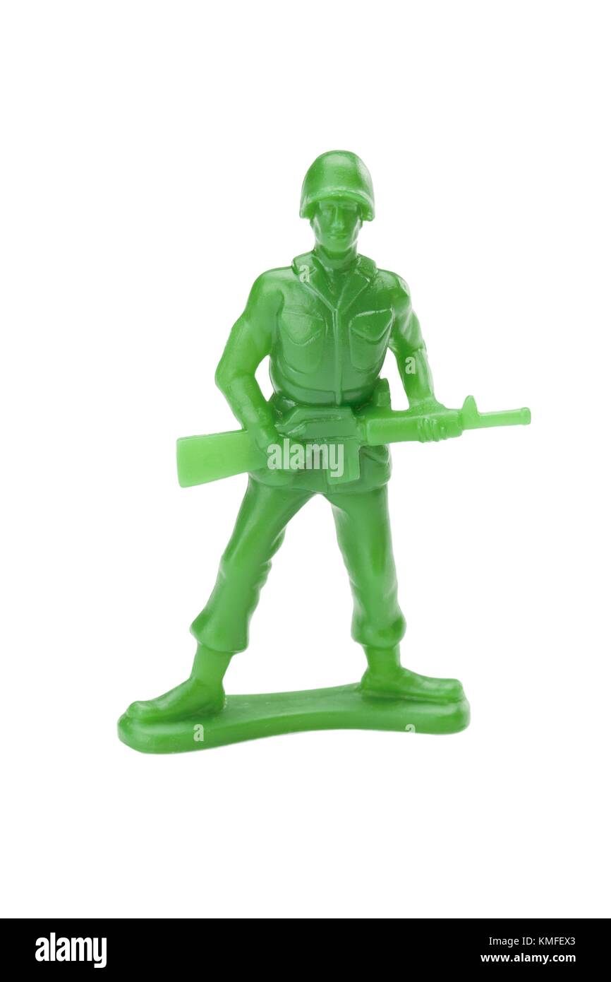 plastic toy soldier Stock Photo