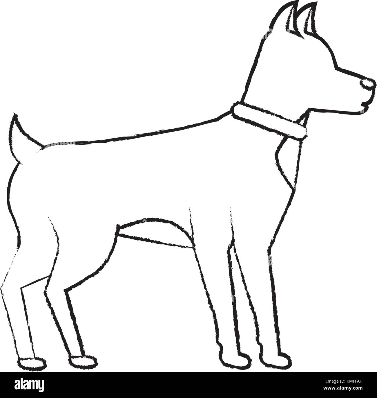 dog animal mammal pet friendly Stock Vector Image & Art Alamy