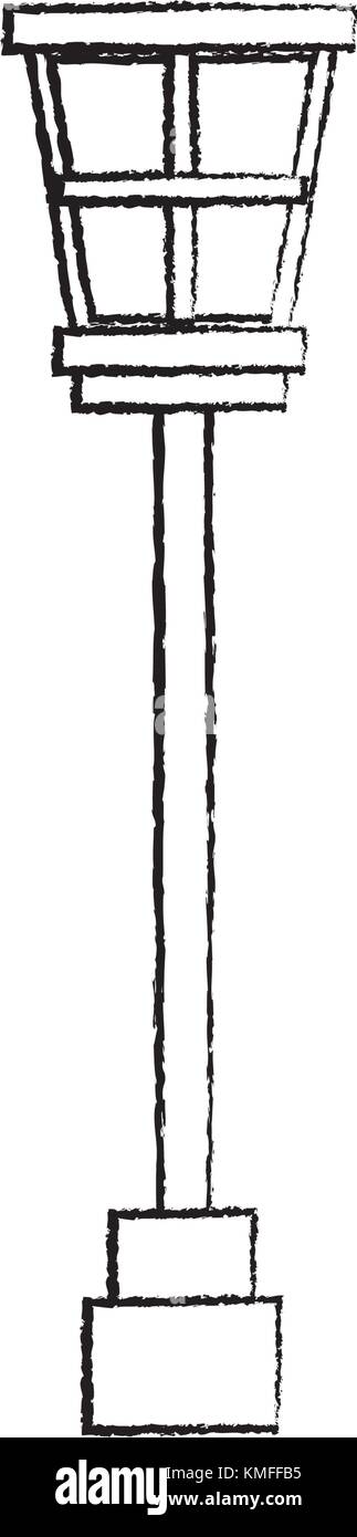 Silhouette lamp post Black and White Stock Photos & Images - Alamy