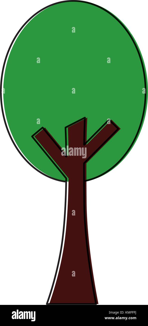 green tree nature forest plant image Stock Vector Image & Art - Alamy