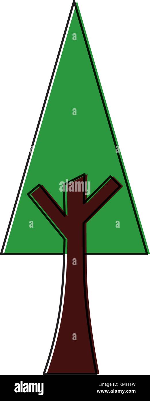green tree nature forest plant image Stock Vector Image & Art - Alamy