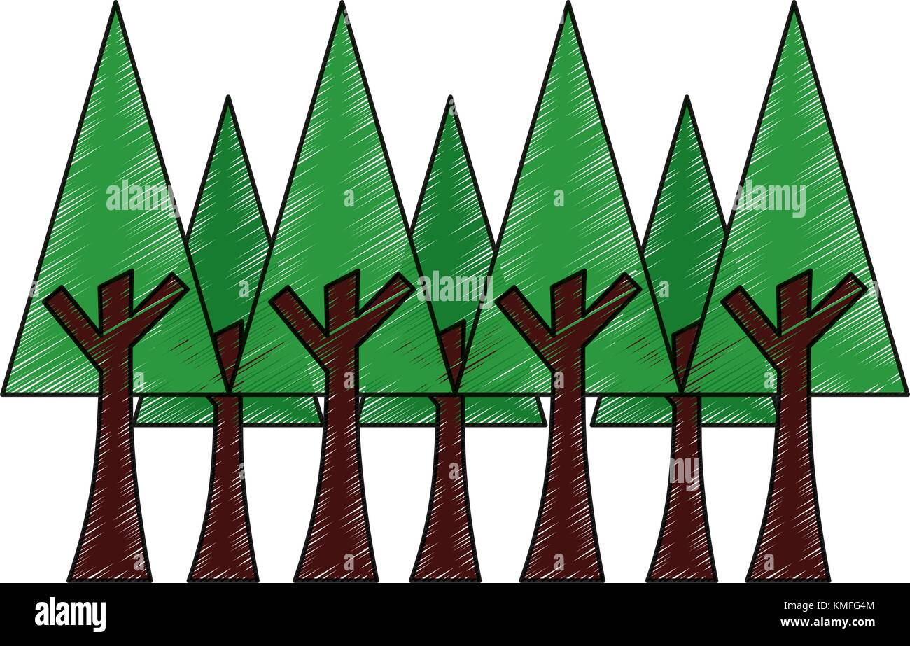 trees forest icon image Stock Vector Image & Art - Alamy