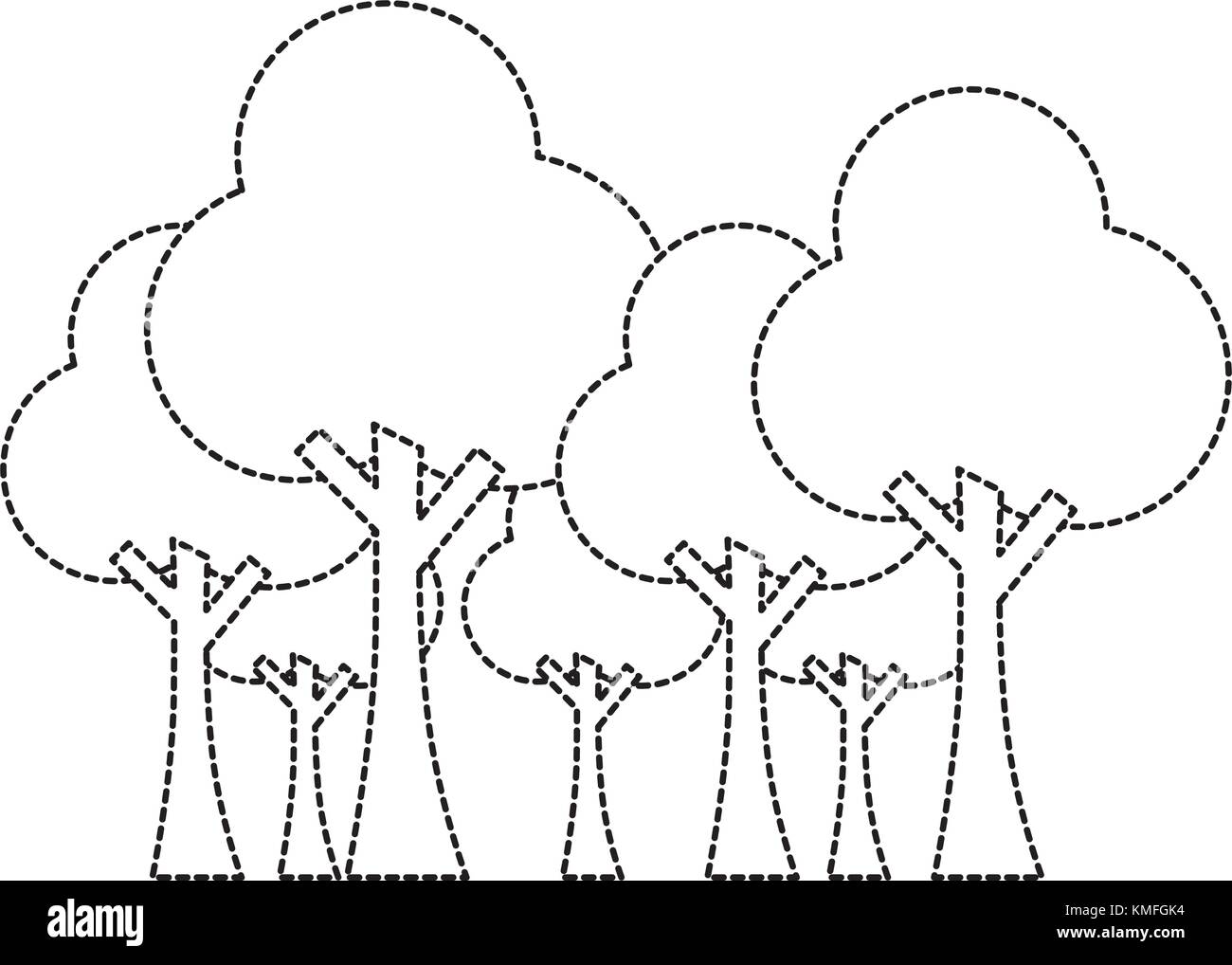 trees forest icon image Stock Vector Image & Art - Alamy