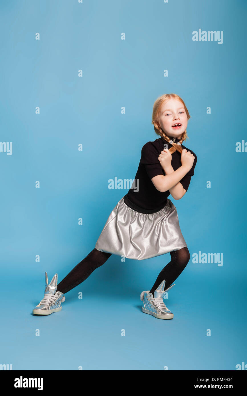 a funny little girl Stock Photo - Alamy