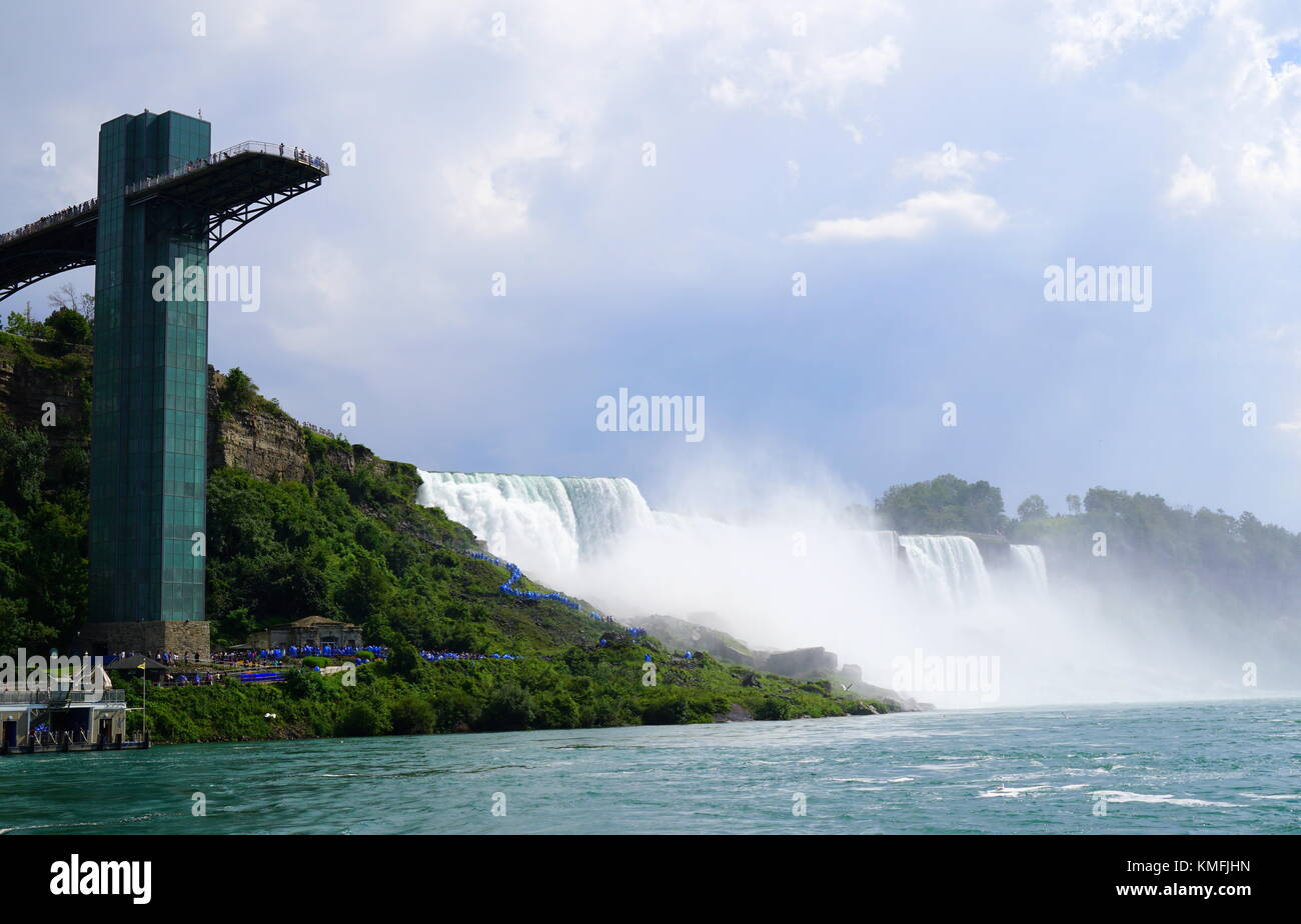 Observation Tower at Niagara Falls, New York, USA Stock Photo