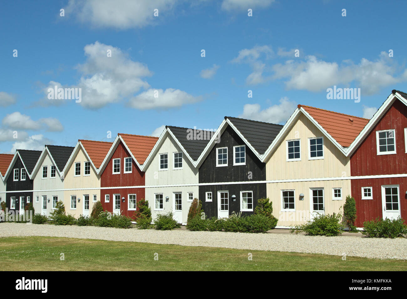 Houses in the village of Ho in Denmark Stock Photo Alamy