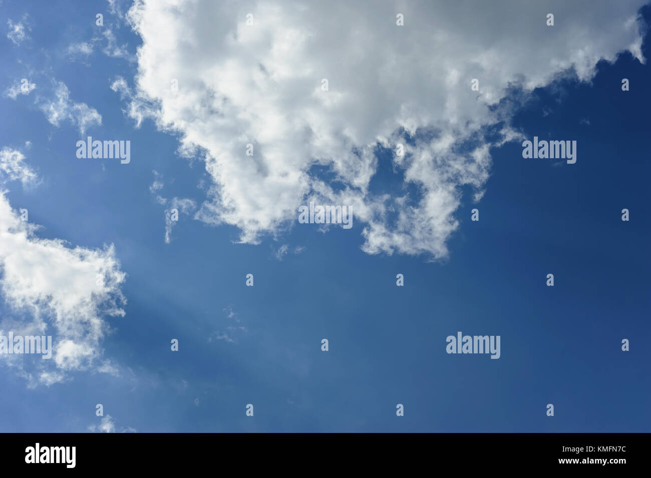 White clouds on the blue sky Stock Photo Alamy
