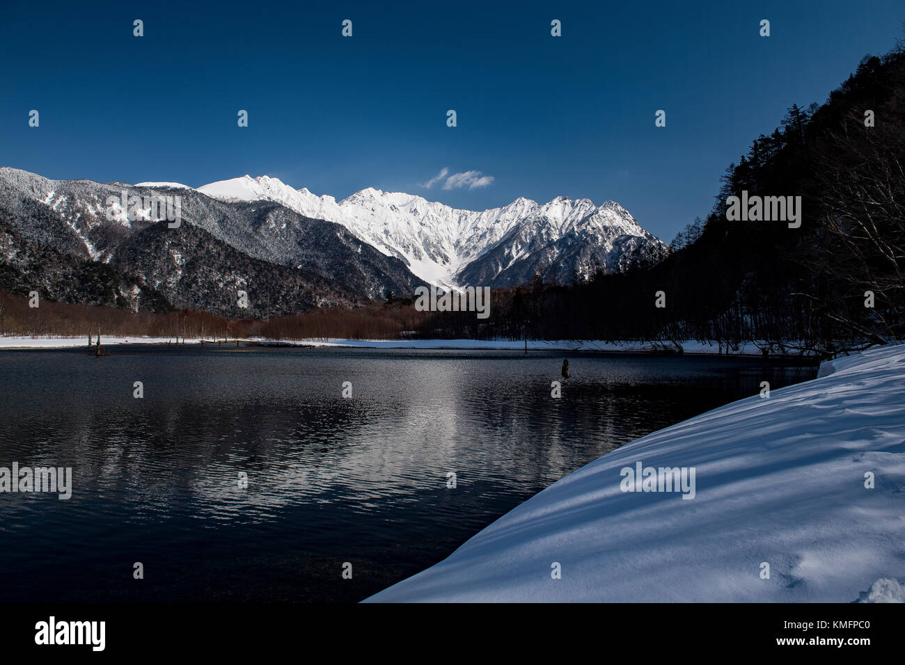 Taisho Pond In Winter Stock Photo Alamy