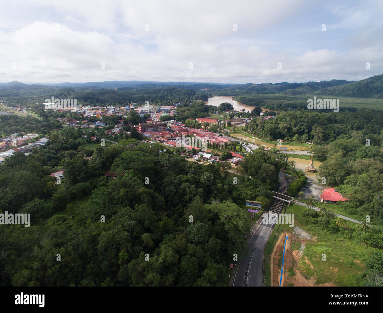 Aerial View Of Kuala Krai Town Located In Kuala Krai Kelantan Malaysia Stock Photo Alamy