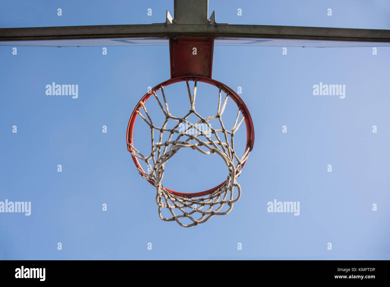 basketball backboard in a playground court Stock Photo Alamy