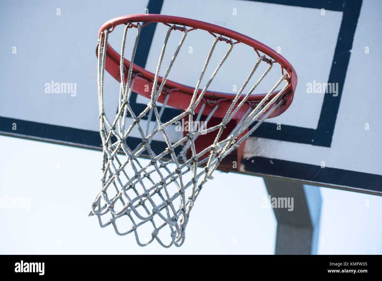 basketball backboard in a playground court Stock Photo Alamy
