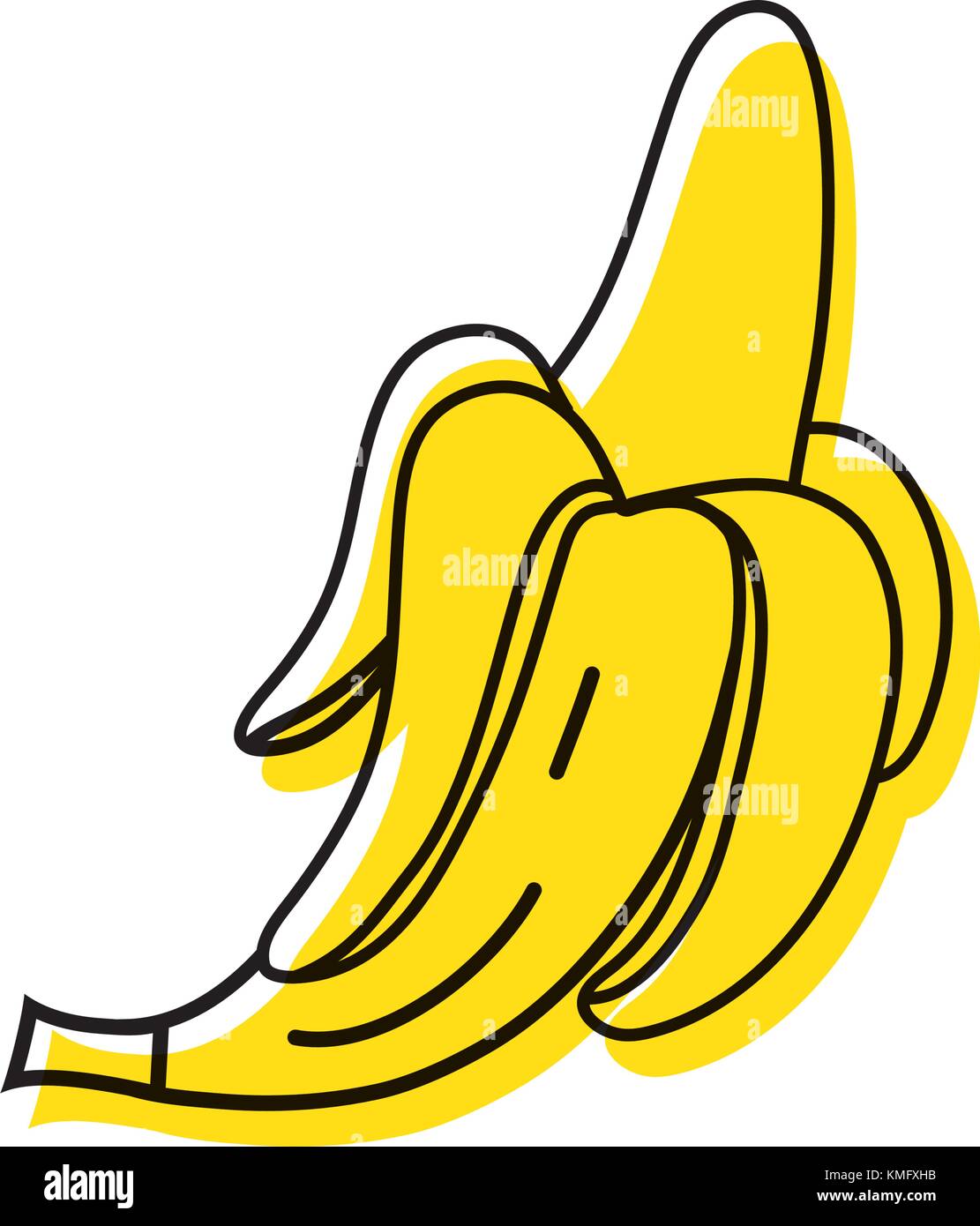 color-delicious-and-fresh-banana-fruit-nutrition-stock-vector-image-art-alamy