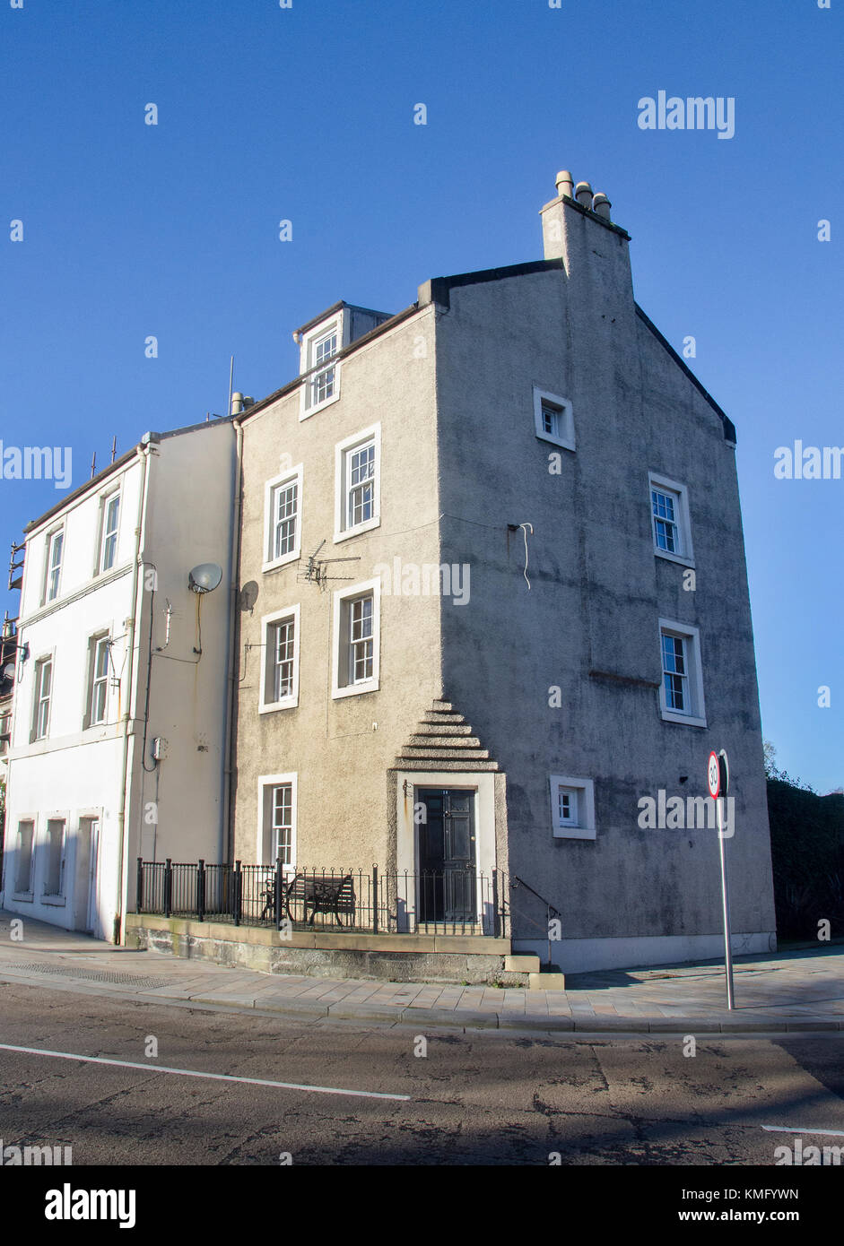 KILWINNING, SCOTLAND NOVEMBER 12 2017 A house in Kilwinning with the