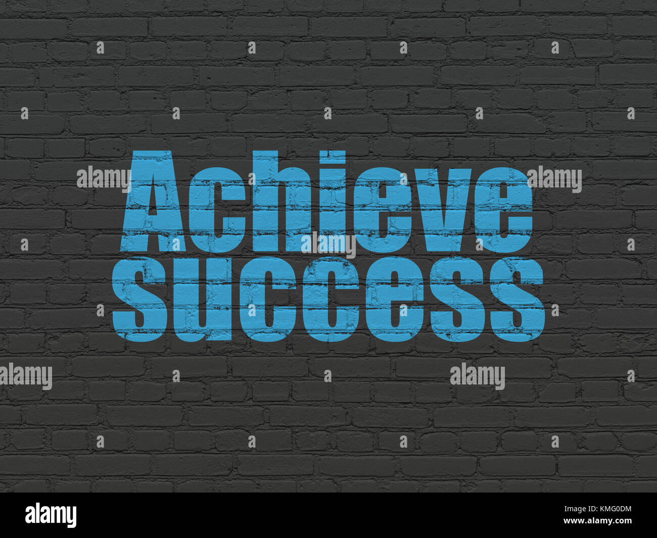 Finance concept Achieve Success on wall background Stock Photo Alamy