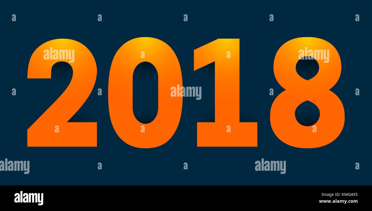 2018 numbers Stock Vector Images - Alamy