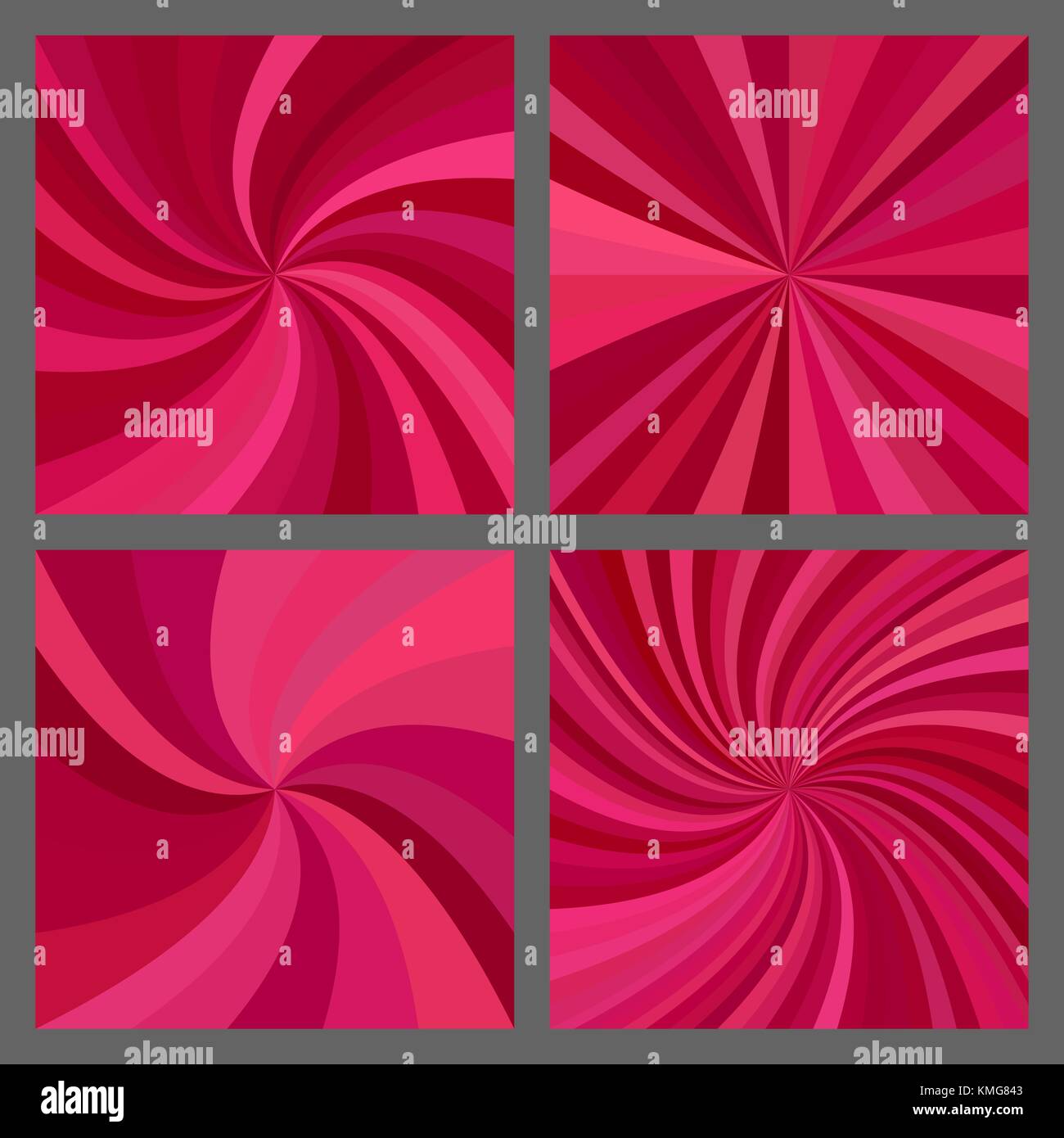 Abstract spiral and ray burst background set Stock Vector Image & Art ...