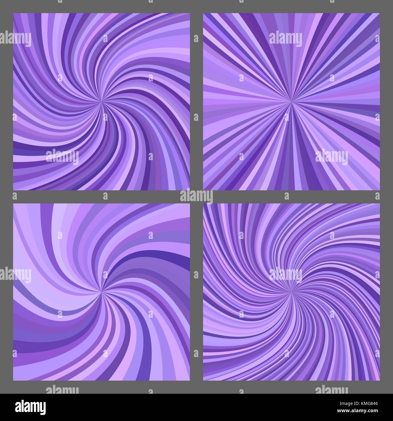 Purple spiral and ray burst background set Stock Vector Image & Art Alamy