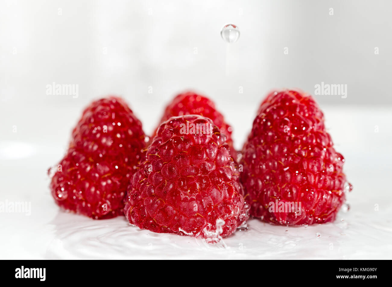 FRAMBOISES Stock Photo