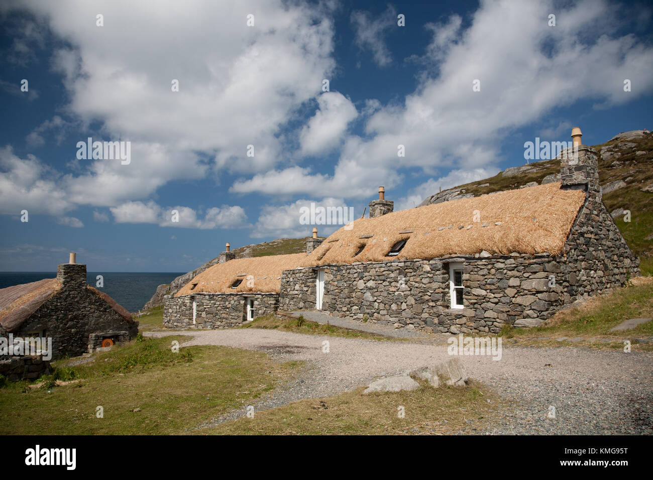 Gearrannan Blackhouse Village, Isle of Lewis Stock Photo Alamy