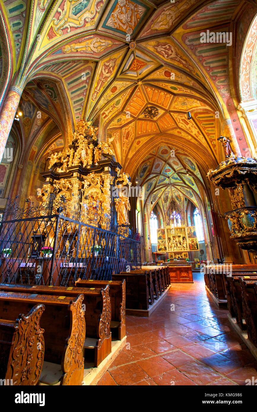 Pilgrimage Church, St. Wolfgang, Austria, Europe, Stock Photo